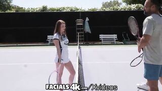 FACIALS4K Double Exploding Facials Given To Sexy Red Head Mazy Myers